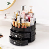 USB Rechargeable Makeup Organizer case Cosmetic Storage Box  Jewelry Container Dust proof Drawer Waterproof Mirror LED Light