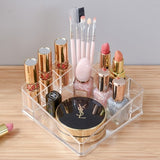 USB Rechargeable Makeup Organizer case Cosmetic Storage Box  Jewelry Container Dust proof Drawer Waterproof Mirror LED Light