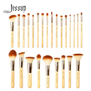 Jessup Makeup Brushes Set Bamboo pincel maquiagem Cosmetics Tool Foundation Powder Eyeliner Professional Beauty Brush 6-25pcs