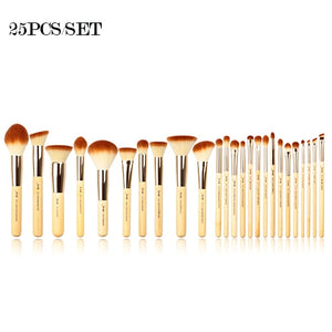 Jessup Makeup Brushes Set Bamboo pincel maquiagem Cosmetics Tool Foundation Powder Eyeliner Professional Beauty Brush 6-25pcs