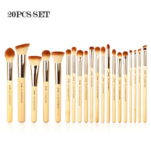 Jessup Makeup Brushes Set Bamboo pincel maquiagem Cosmetics Tool Foundation Powder Eyeliner Professional Beauty Brush 6-25pcs