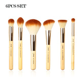 Jessup Makeup Brushes Set Bamboo pincel maquiagem Cosmetics Tool Foundation Powder Eyeliner Professional Beauty Brush 6-25pcs