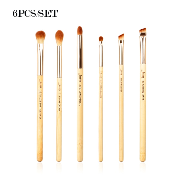 Jessup Makeup Brushes Set Bamboo pincel maquiagem Cosmetics Tool Foundation Powder Eyeliner Professional Beauty Brush 6-25pcs