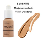 Natural Color Lightweight breathable Face Foundation Liquid Lasting Moisturizing Concealer Powder Beauty Makeup Cream TSLM1