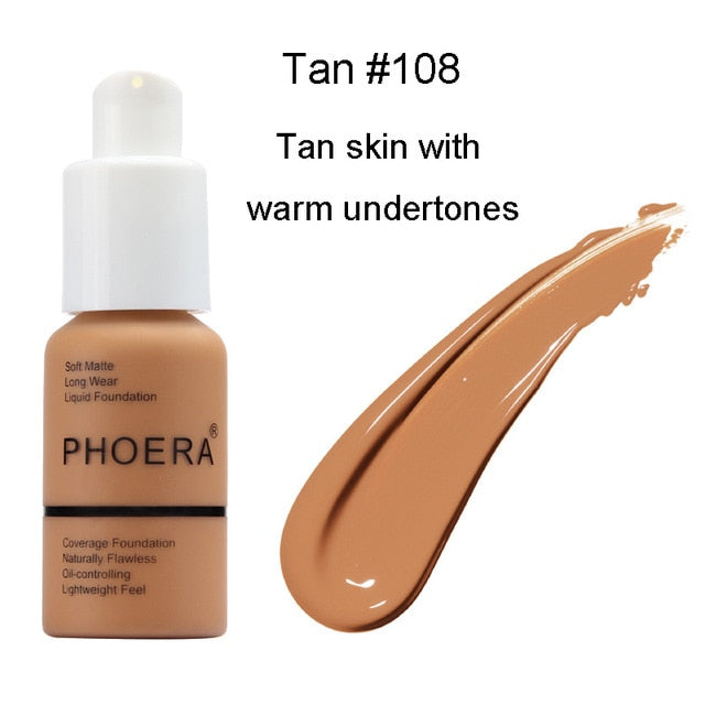 Natural Color Lightweight breathable Face Foundation Liquid Lasting Moisturizing Concealer Powder Beauty Makeup Cream TSLM1